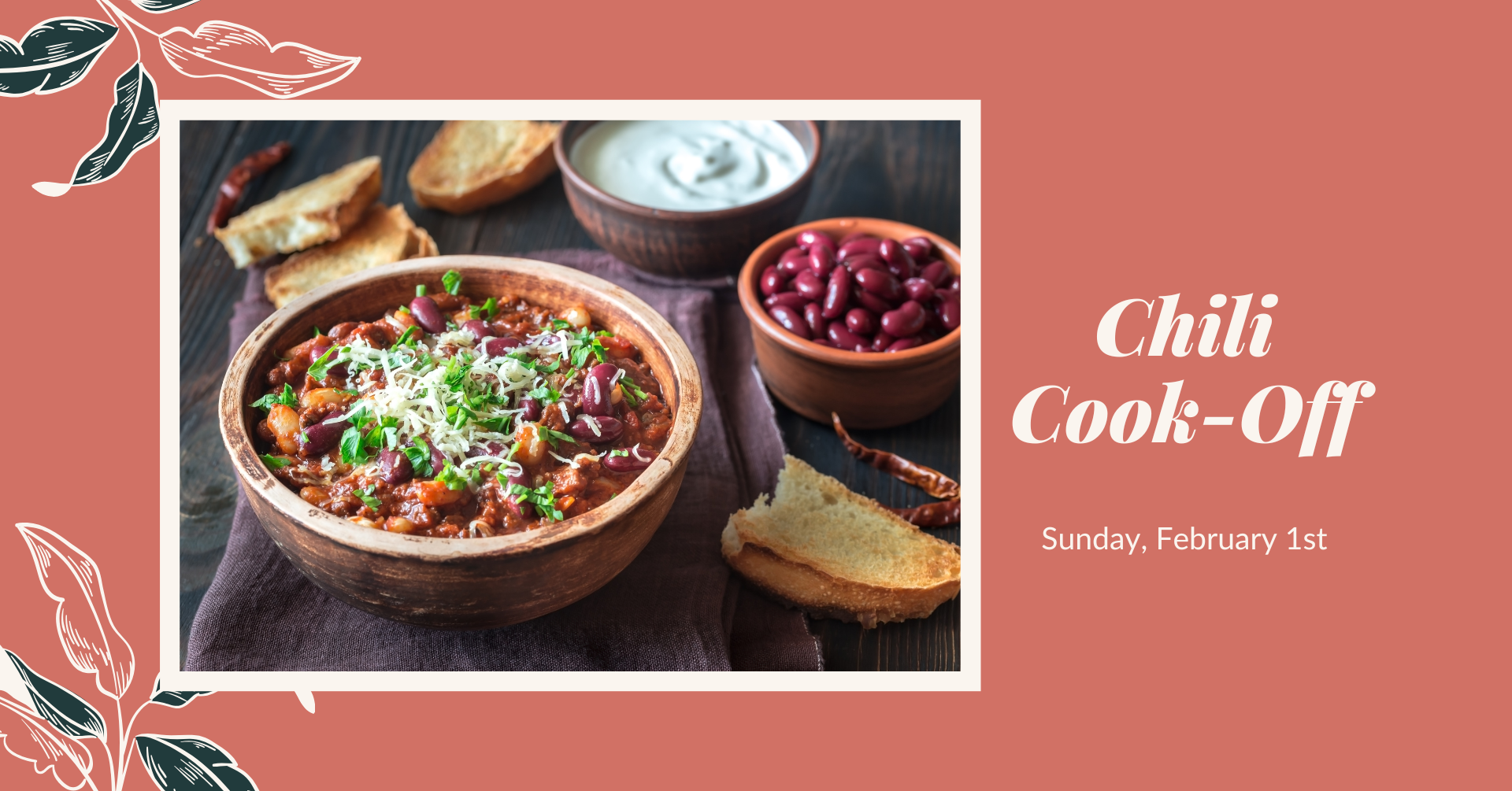 Chili Cook-Off – Sunday, February 1st