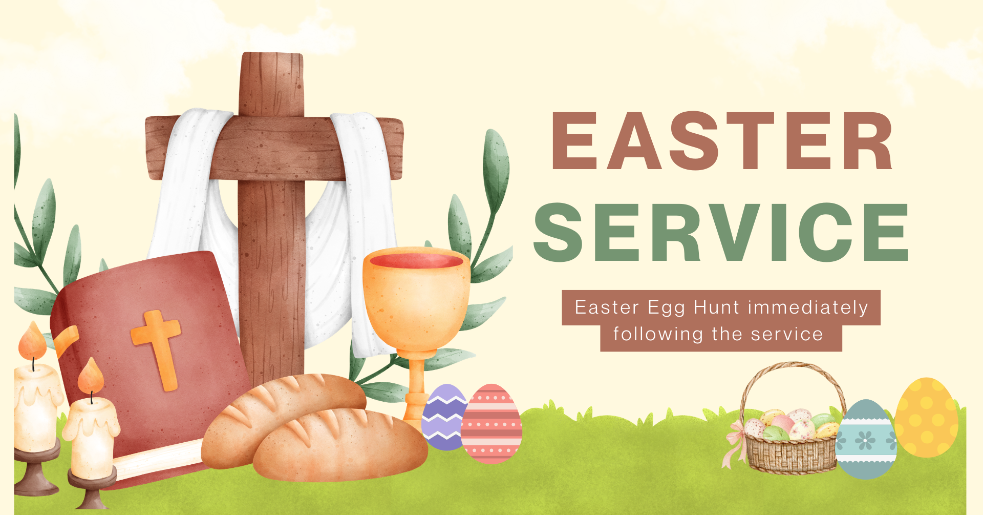 Easter Sunday Service and Easter Egg Hunt – All Are Welcome!